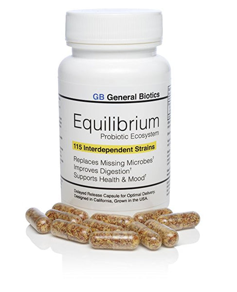 Equilibrium Probiotic - 30 Daily Capsules with Prebiotic